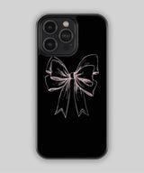 Pink Sketch Bow Phone Case 1