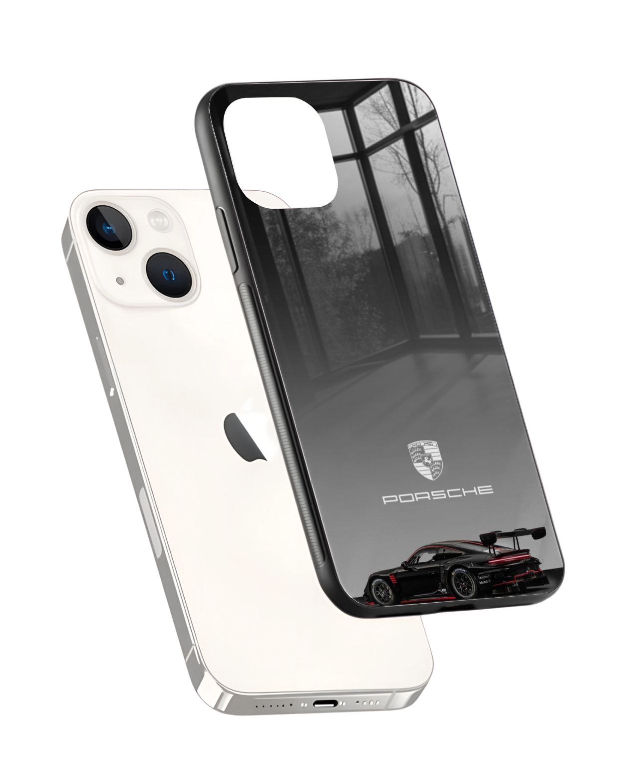 Porsche Car Design Glass/Metal Phone Case 2