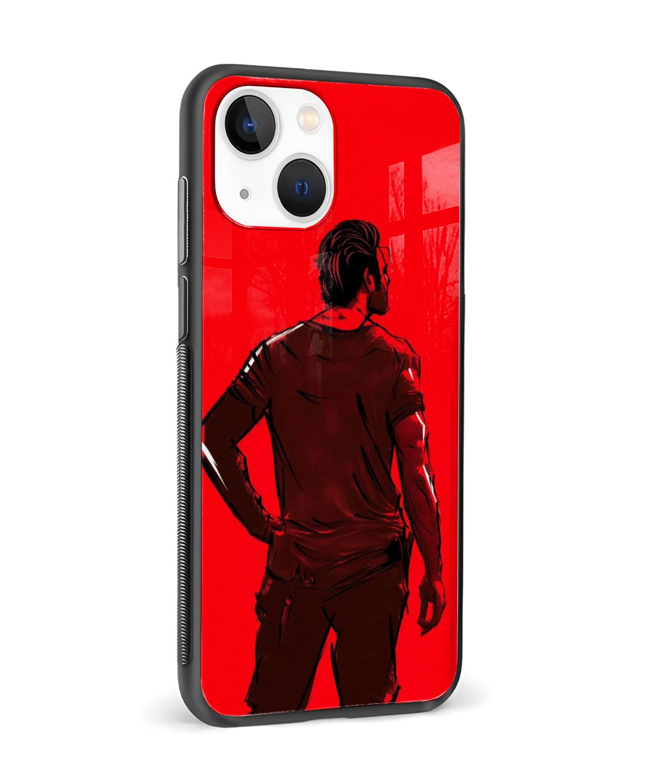 Prabhas Red Tempered Glass/Metal Phone Case 4