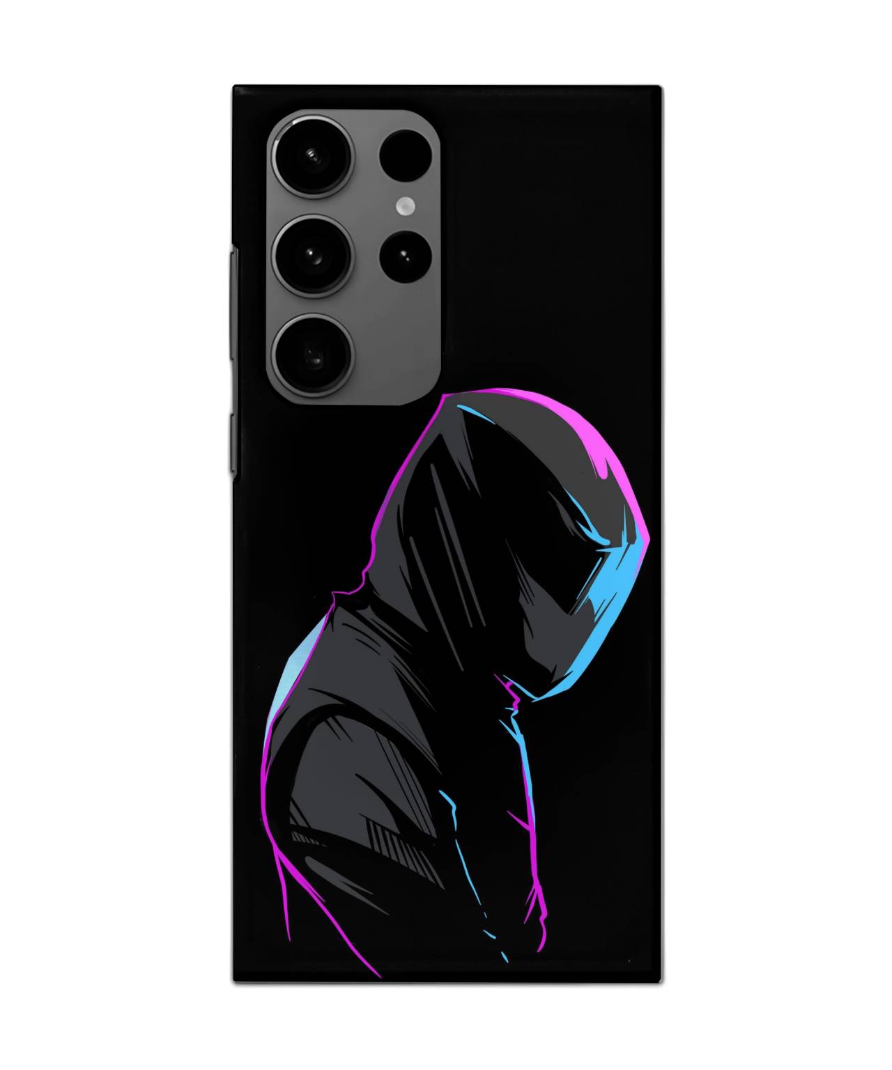 Premium Samsung s24 ultra Case with Neon Hooded Design 1