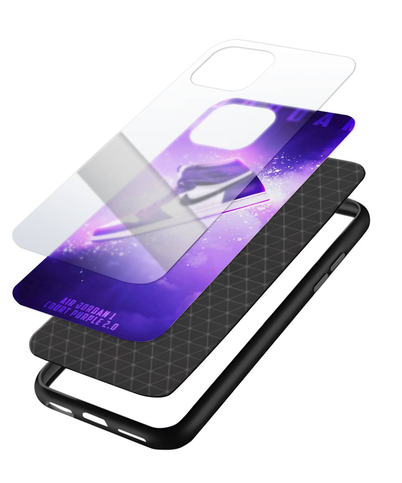 Purple Air Jordan 1 Phone Case 3