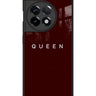 Queen Maroon Minimalist Phone Case for OnePlus 11R 1