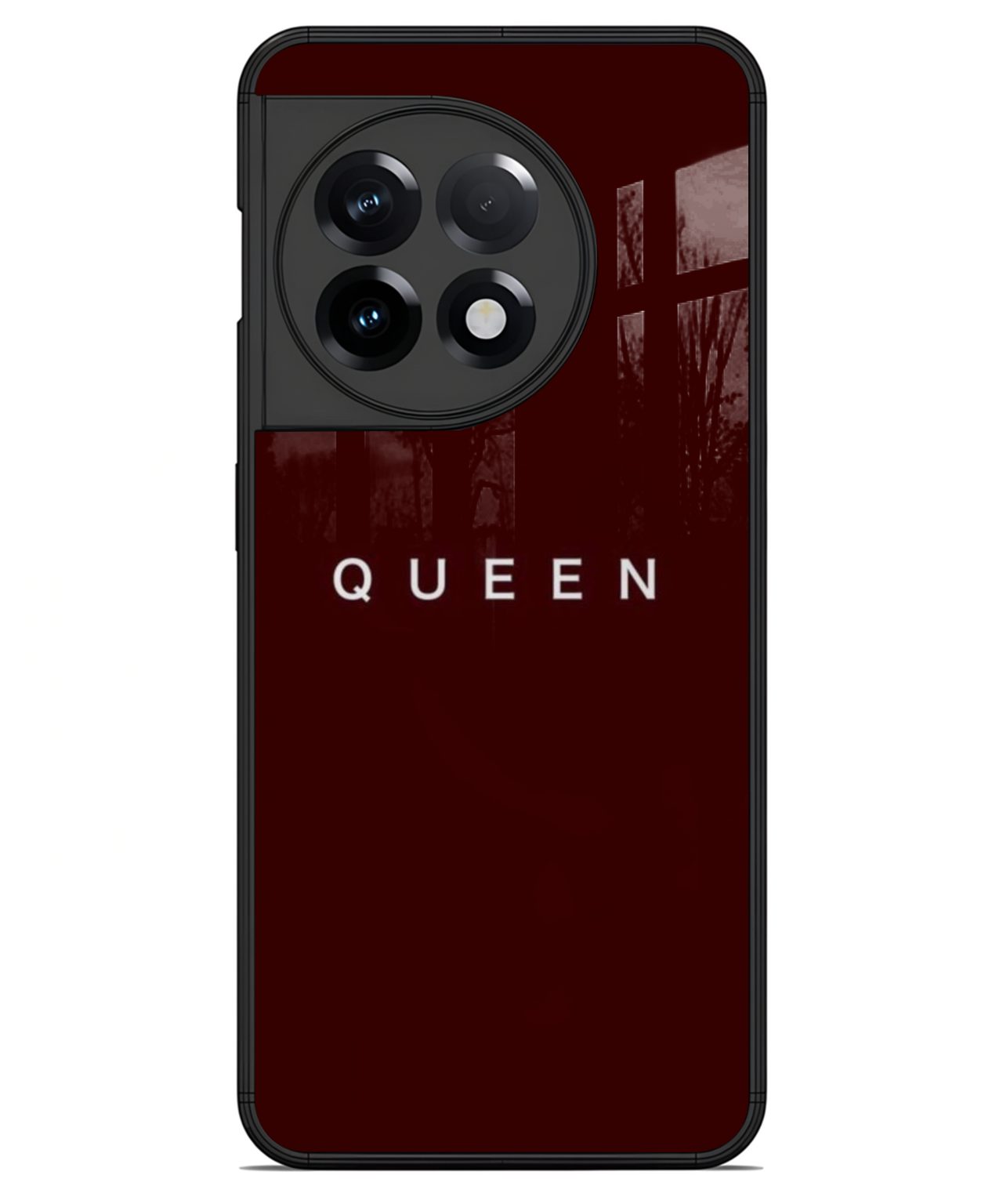 Queen Maroon Minimalist Phone Case for OnePlus 11R 1