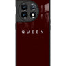 Queen Maroon Minimalist Phone Case for OnePlus 11 1