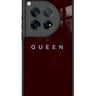 Queen Maroon Minimalist Phone Case for OnePlus 12.