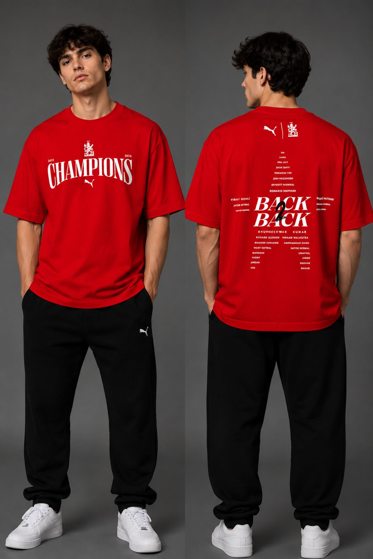 RCB Champions 2026 Fan T-Shirt – Back To Back Victory Edition