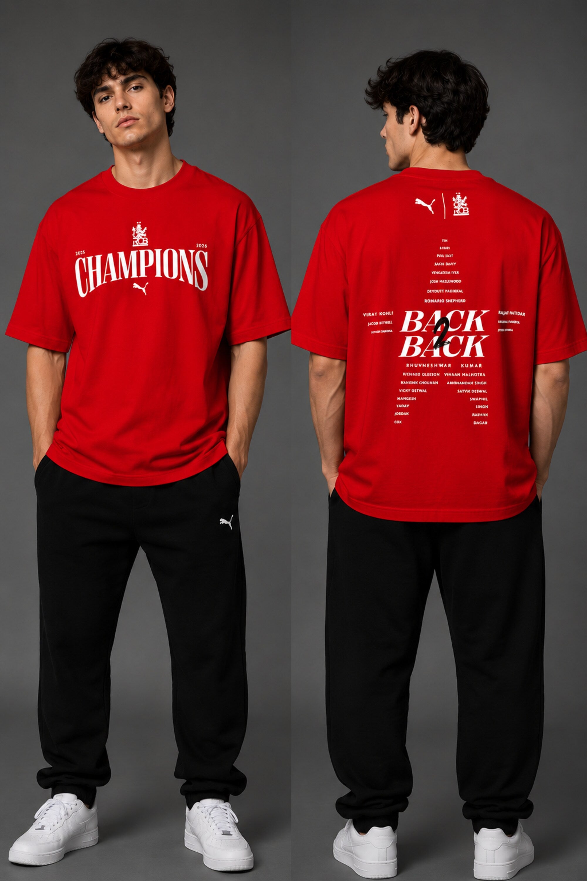 RCB Champions 2026 Fan T-Shirt – Back To Back Victory Edition