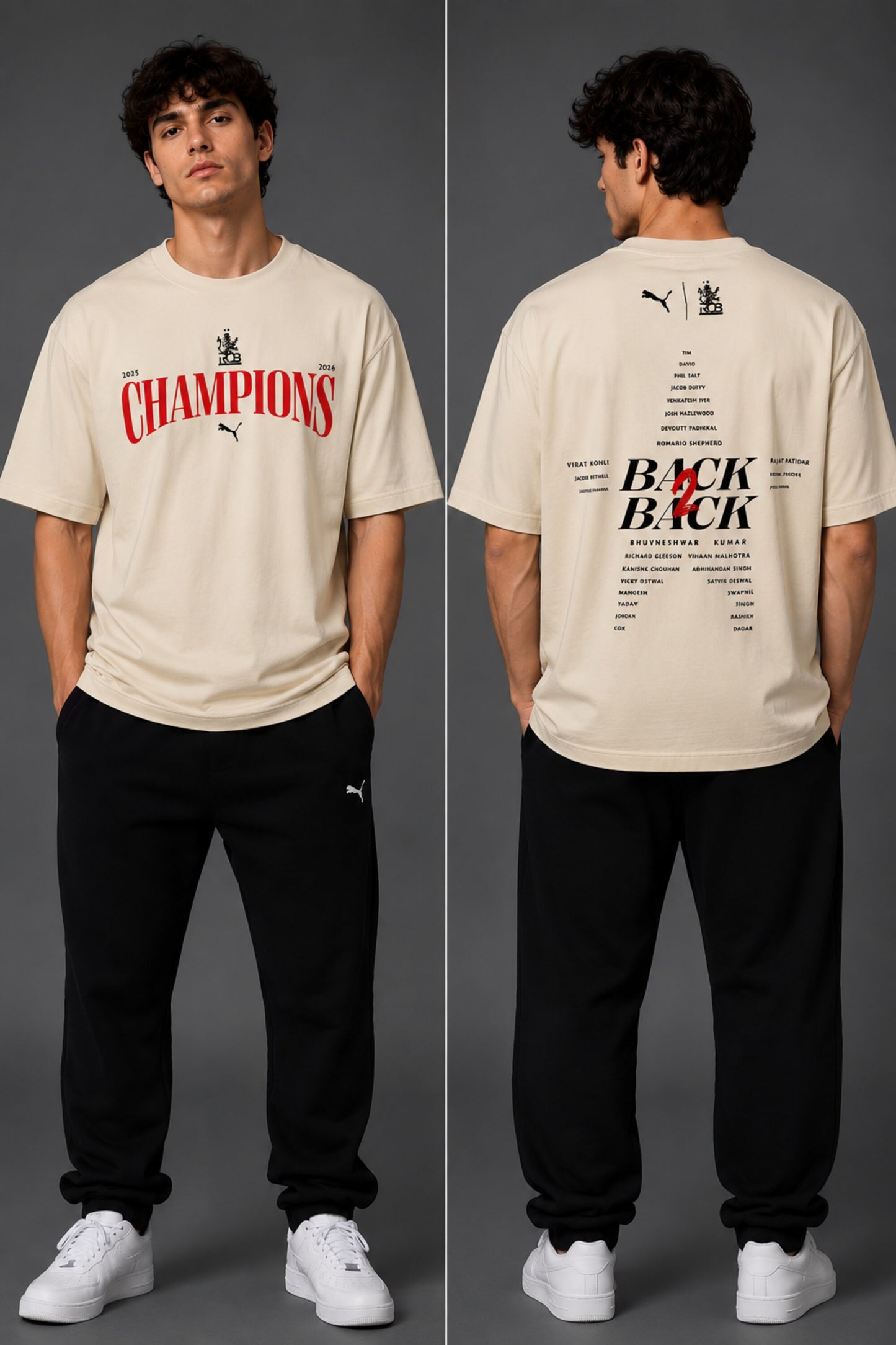 RCB Champions 2026 Fan T-Shirt – Back To Back Victory Edition