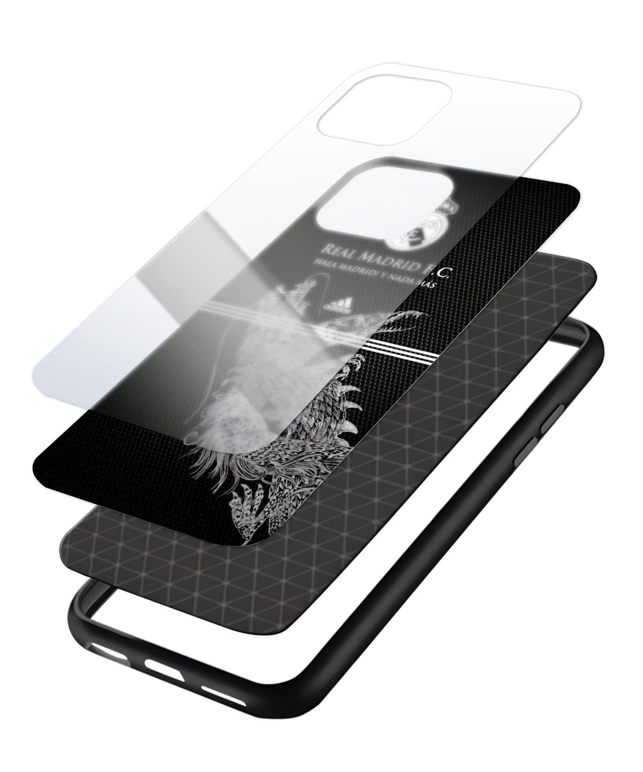 Real Madrid Black Dragon Textured Case 3