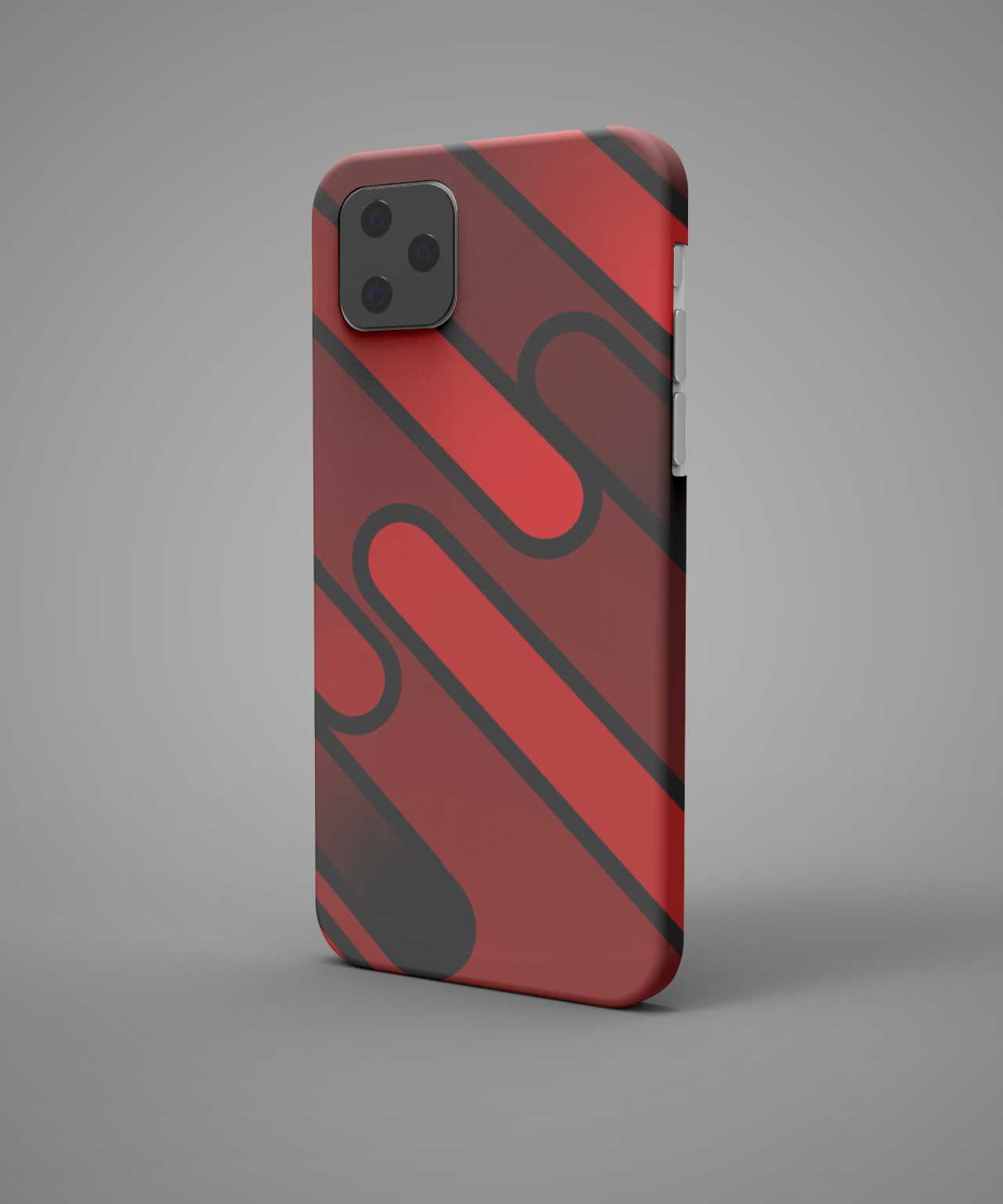 Red Black Design Phone Case - PopCase