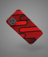 Red Black Design Phone Case - PopCase