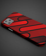 Red Black Design Phone Case - PopCase