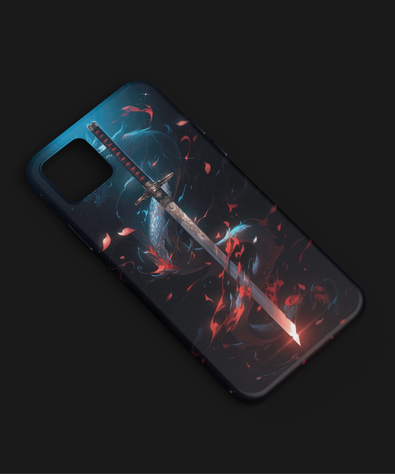 Red Dragon with Sword Mobile Case - PopCase