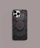 Red Hexagonal Mobile Case - PopCase