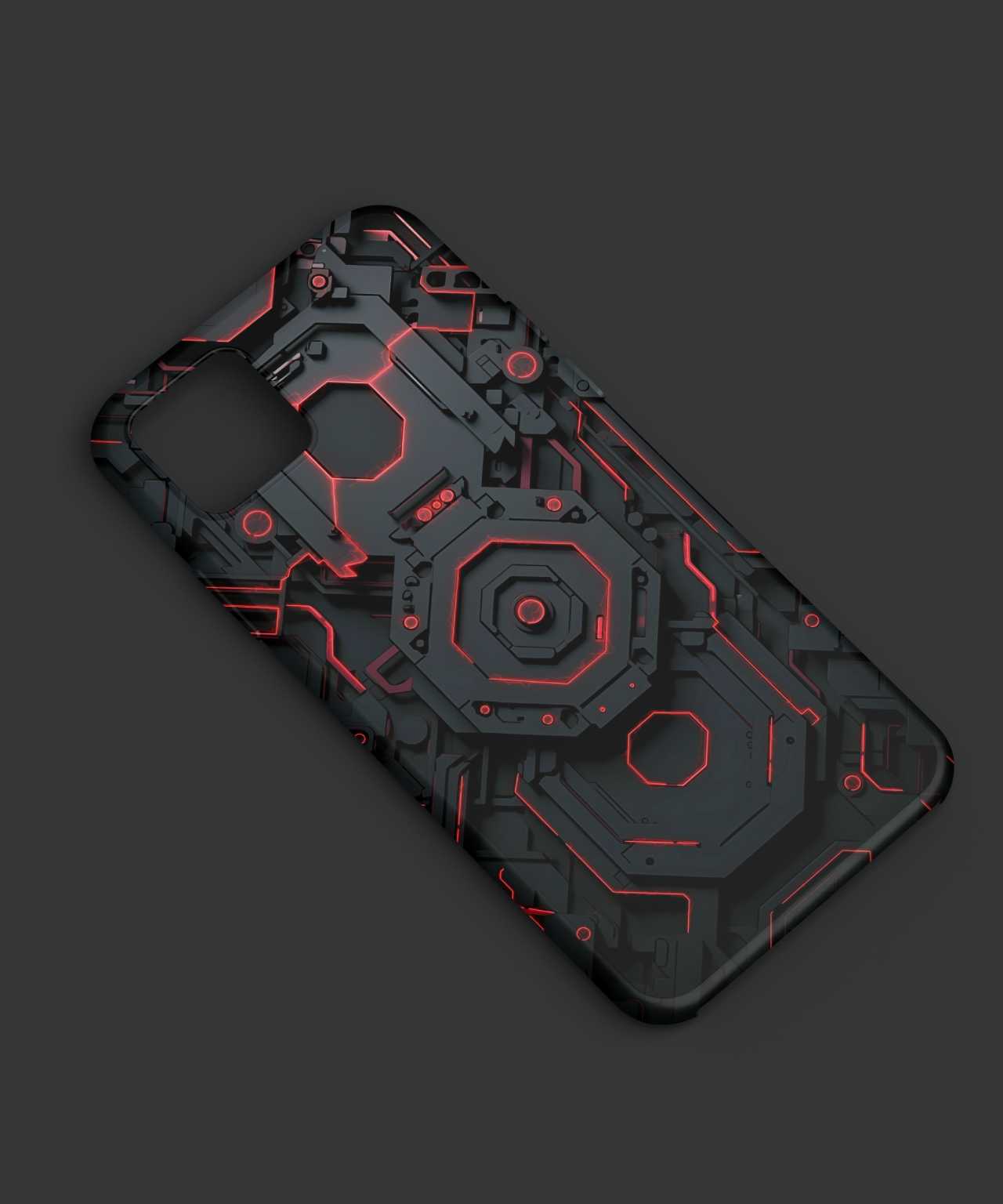 Red Hexagonal Mobile Case - PopCase