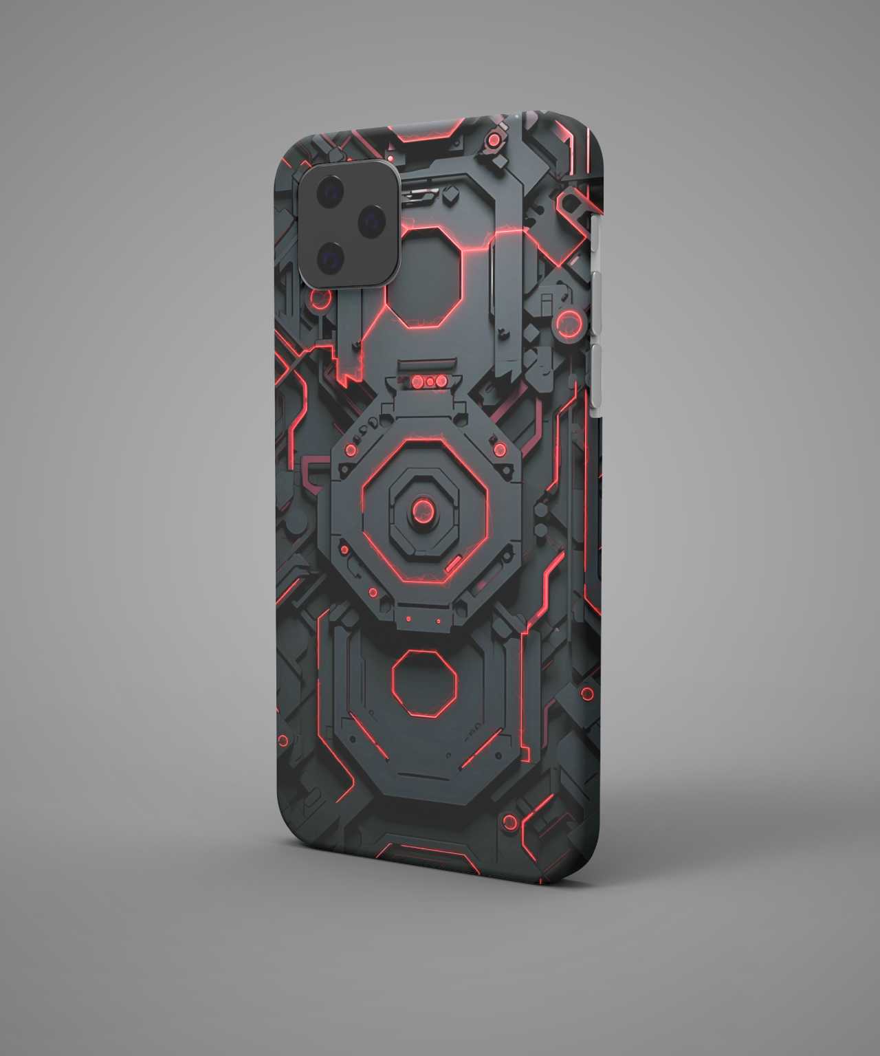 Red Hexagonal Mobile Case - PopCase