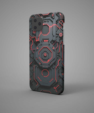 Red Hexagonal Mobile Case - PopCase