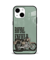 Royal Enfield Classic Motorcycle Tempered Glass/Metal Phone Case 1