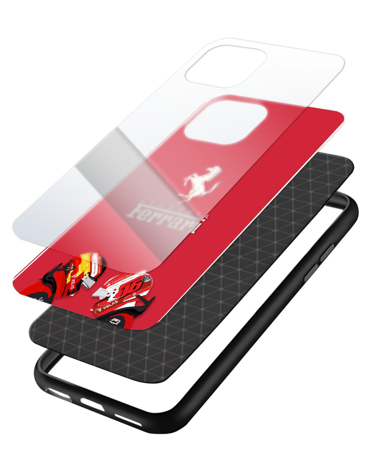 Scuderia Ferrari Sublimation Glass Case 3