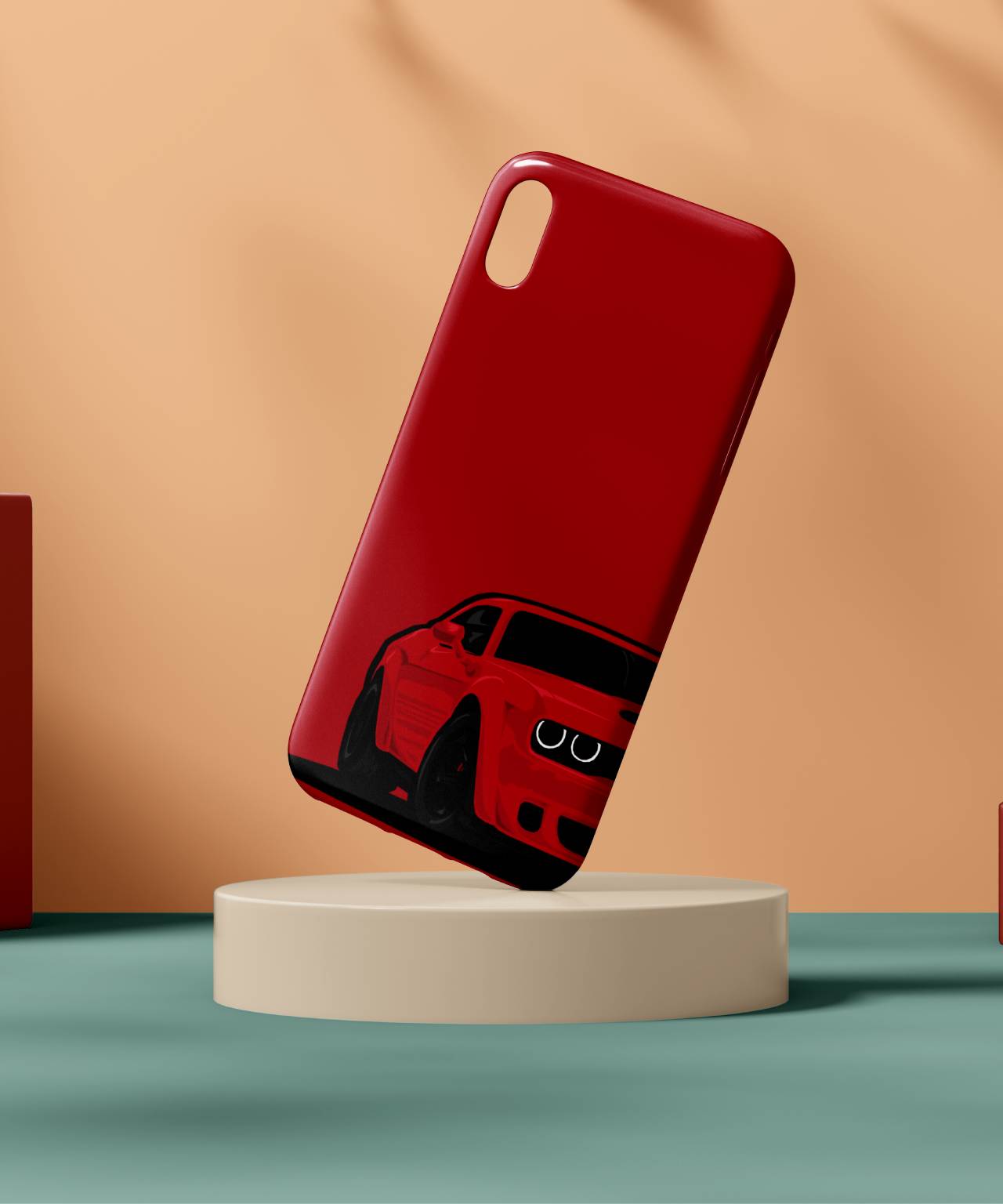 Sleek Red Sports Car Designer Mobile Case & Cover 2