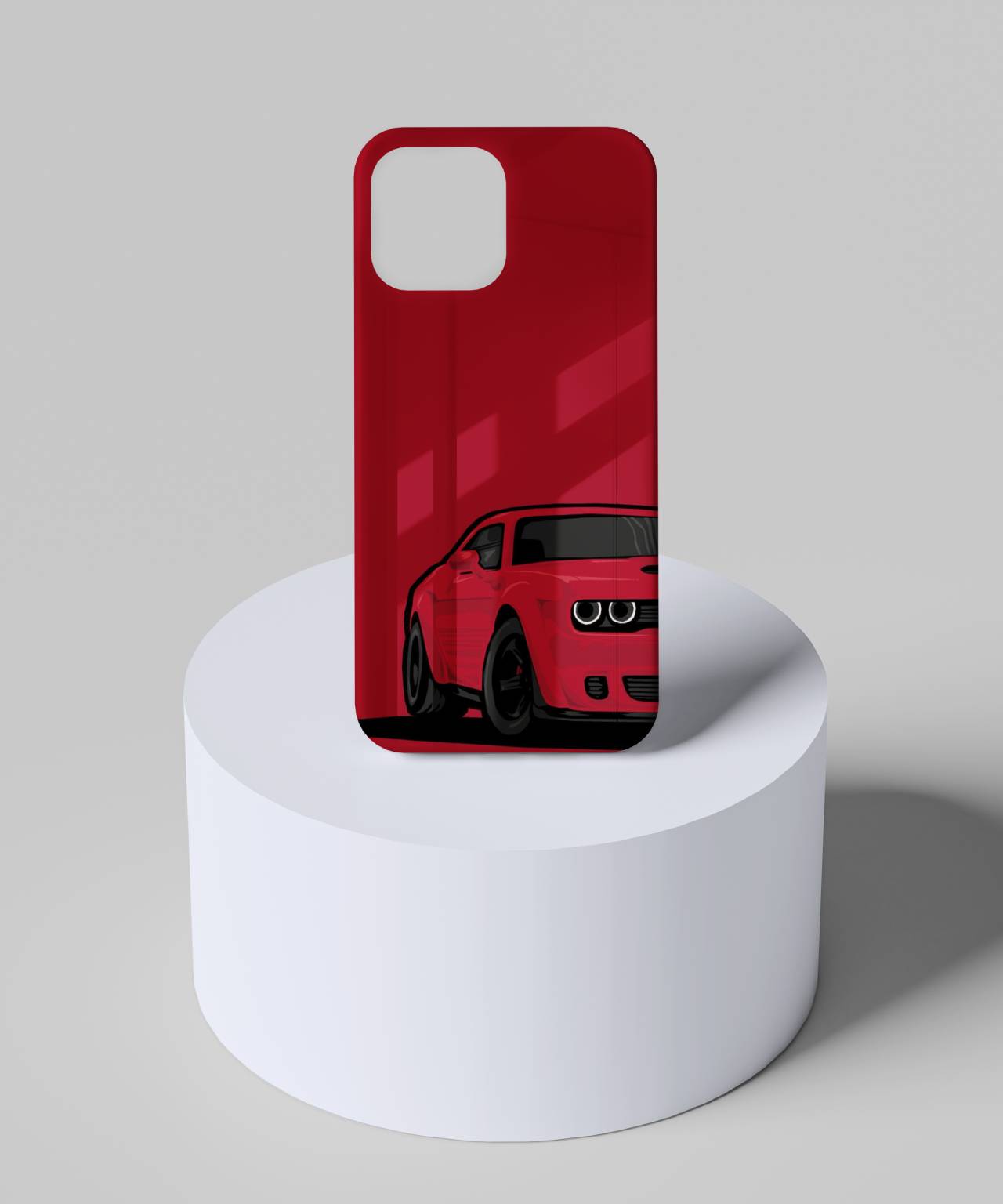 Sleek Red Sports Car Designer Mobile Case & Cover 6 glass