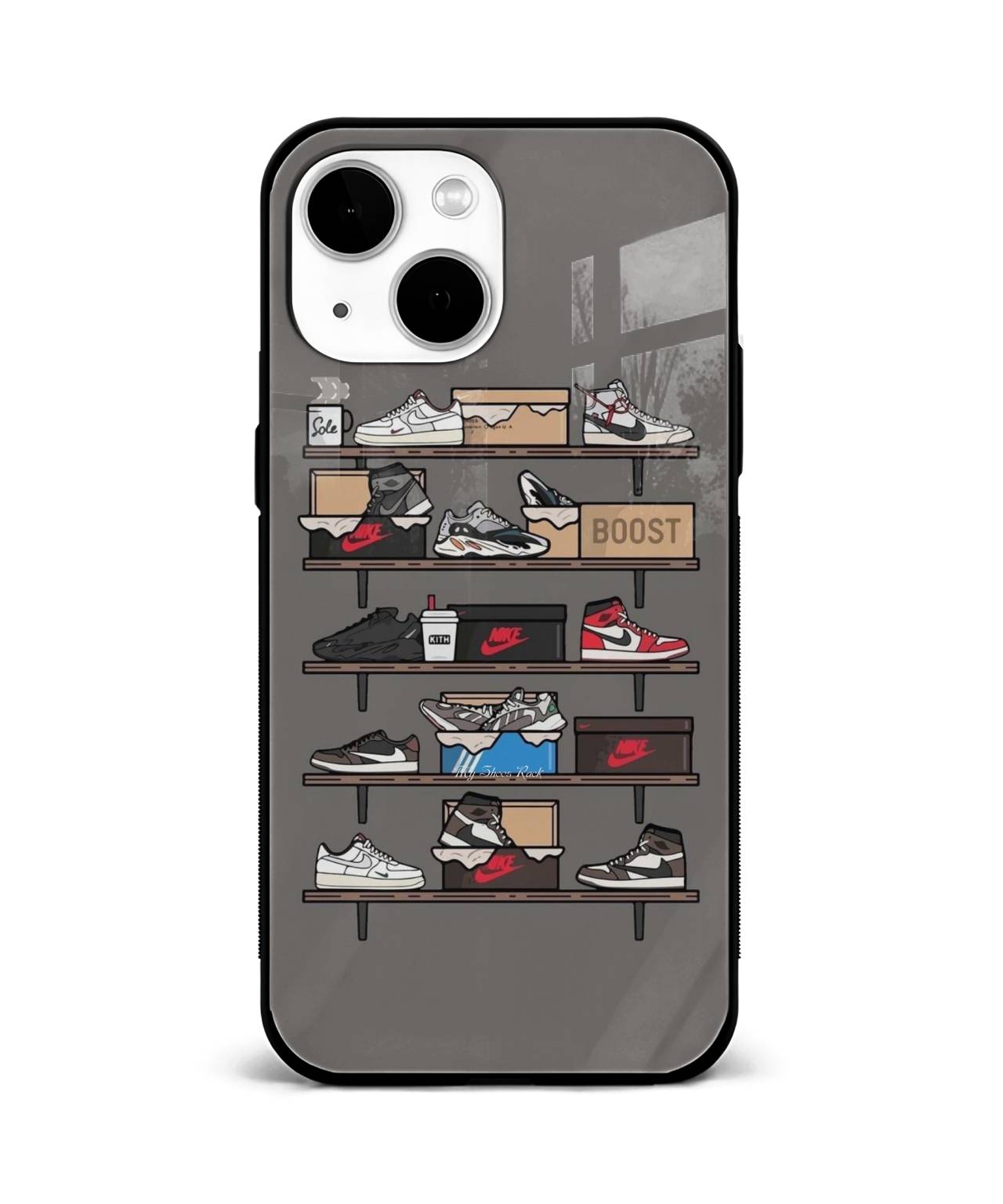 Sneaker Shelf Design Phone Case 1