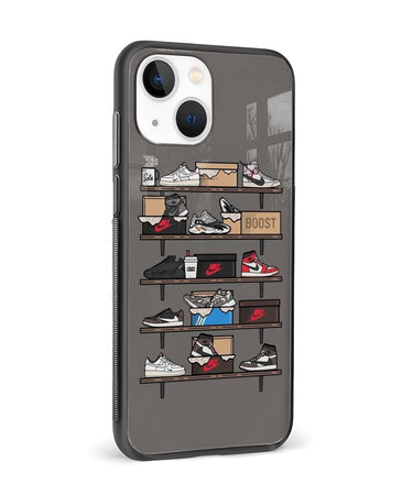 Sneaker Shelf Design Phone Case 4