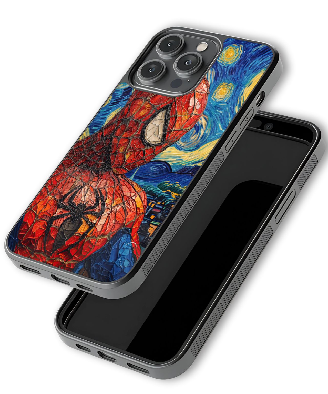 Spiderman Starry Night Phone Case 3