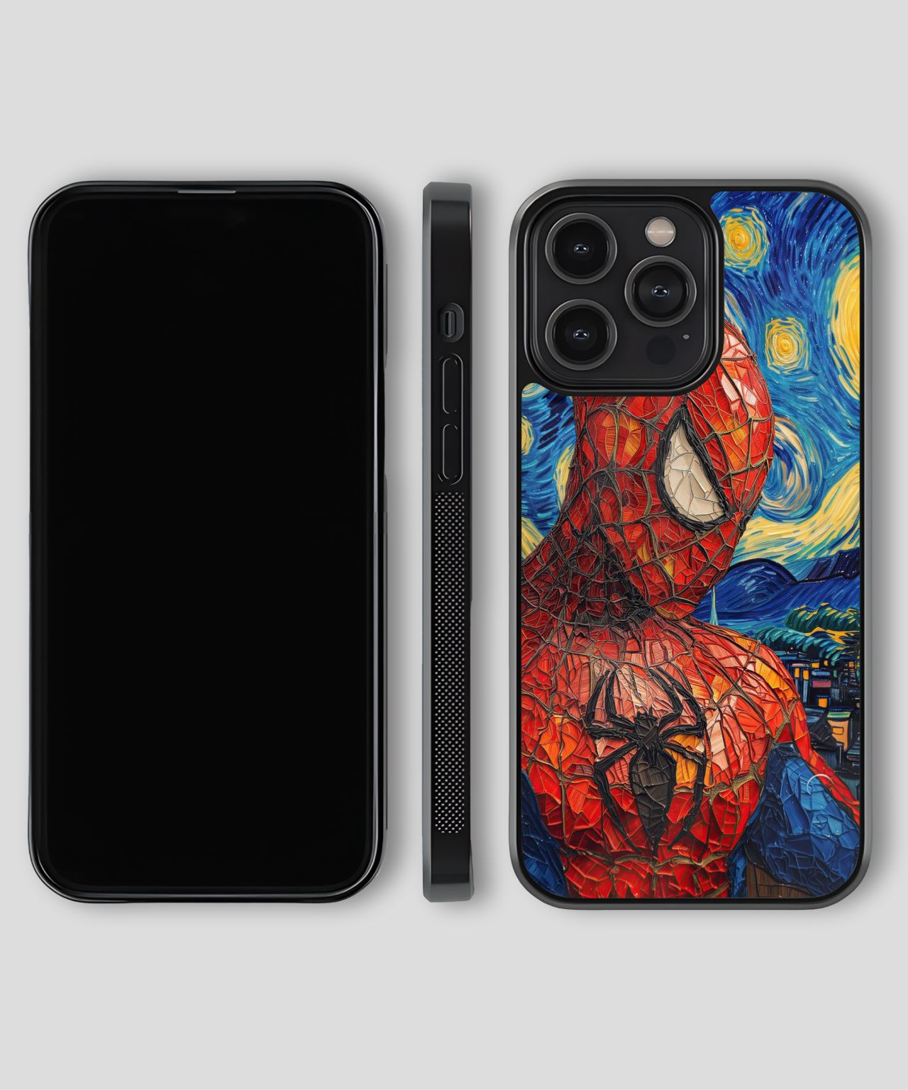 Spiderman Starry Night Phone Case 4