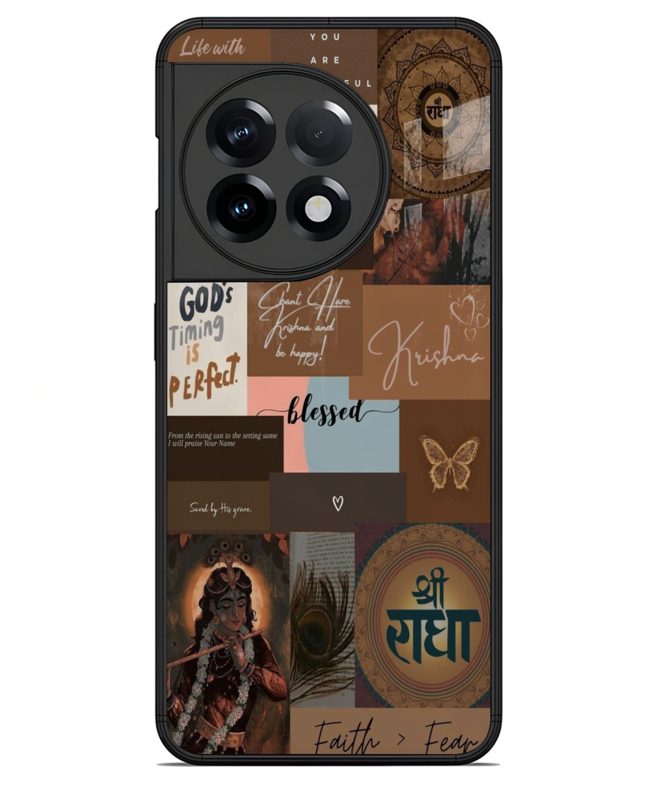 Spiritual Krishna Collage Phone Case for OnePlus 11R 1