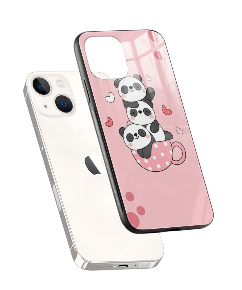 Stacked Panda Cup Phone Case 2