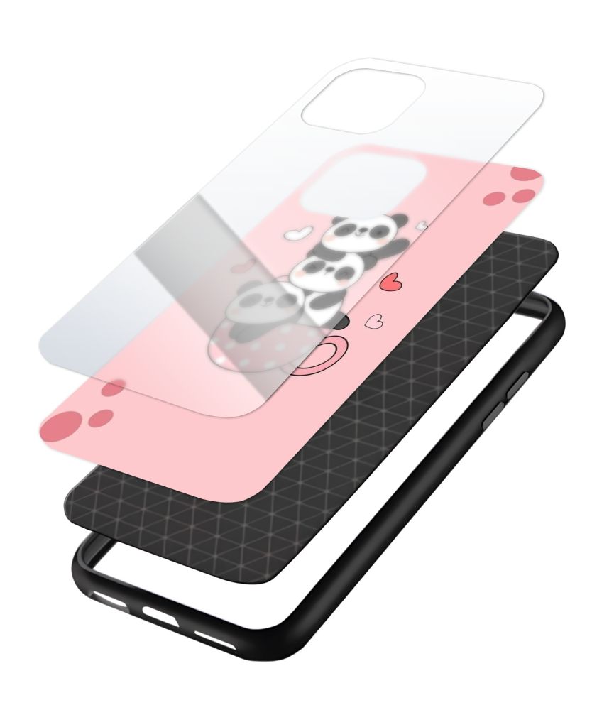 Stacked Panda Cup Phone Case 3