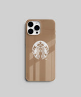 Starbucks Logo with Brown Background Mobile Case 7