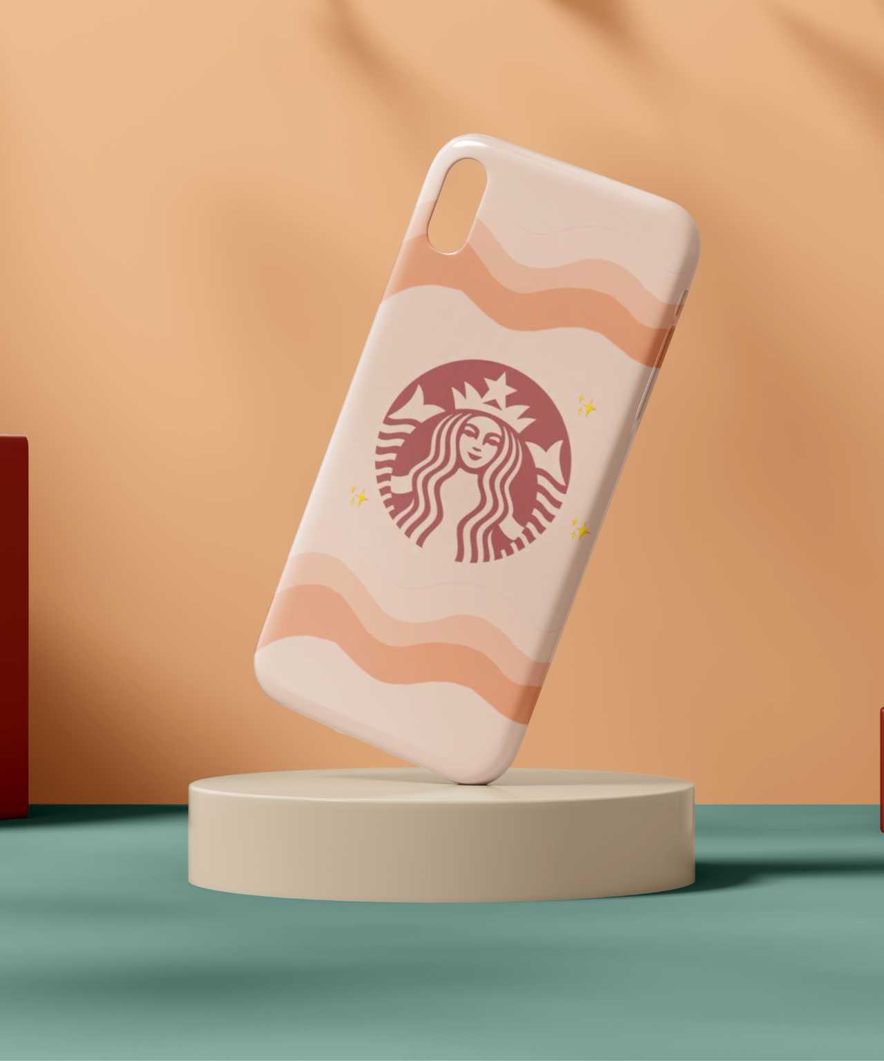 Starbucks Wave Design Mobile Case - PopCase