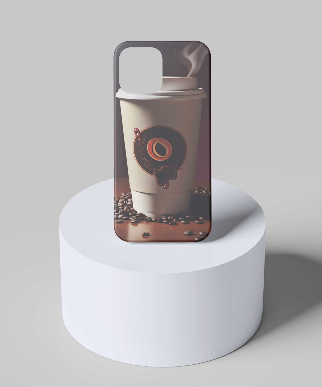 Coffee Phone Cover - Trendy and Stylish Design Featuring Coffee Cups and Beans, Compatible with iPhone cover, Samsung, Xiaomi, Vivo, Oppo, and More