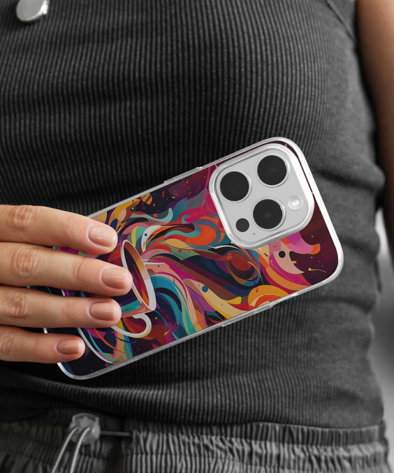 Colorful Phone Cover - Vibrant and Eye-Catching Design with Multi-Tone Patterns, Compatible with iPhone cover, Samsung, Xiaomi, Vivo, Oppo, and More