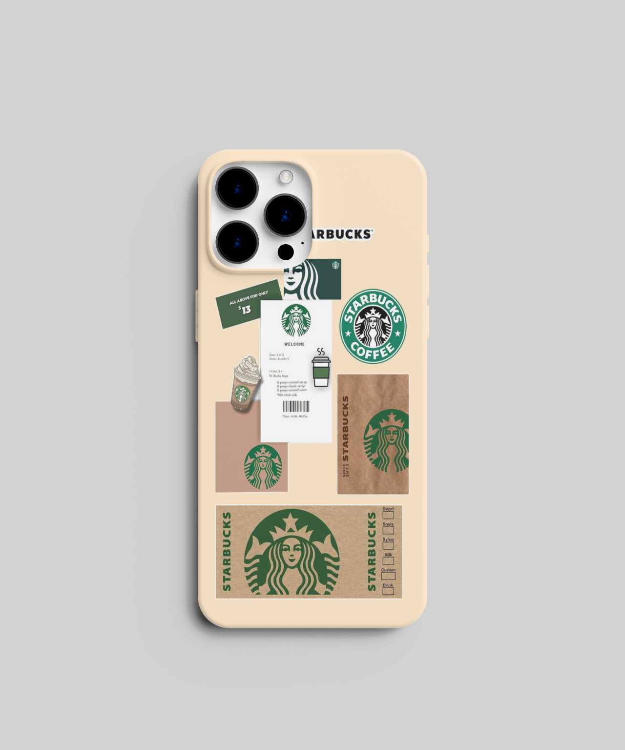 Stylish Starbucks Phone Cover - Elegant Design Featuring the Iconic Starbucks Logo, Compatible with iPhone cover, Samsung, Xiaomi, Vivo, Oppo, and More