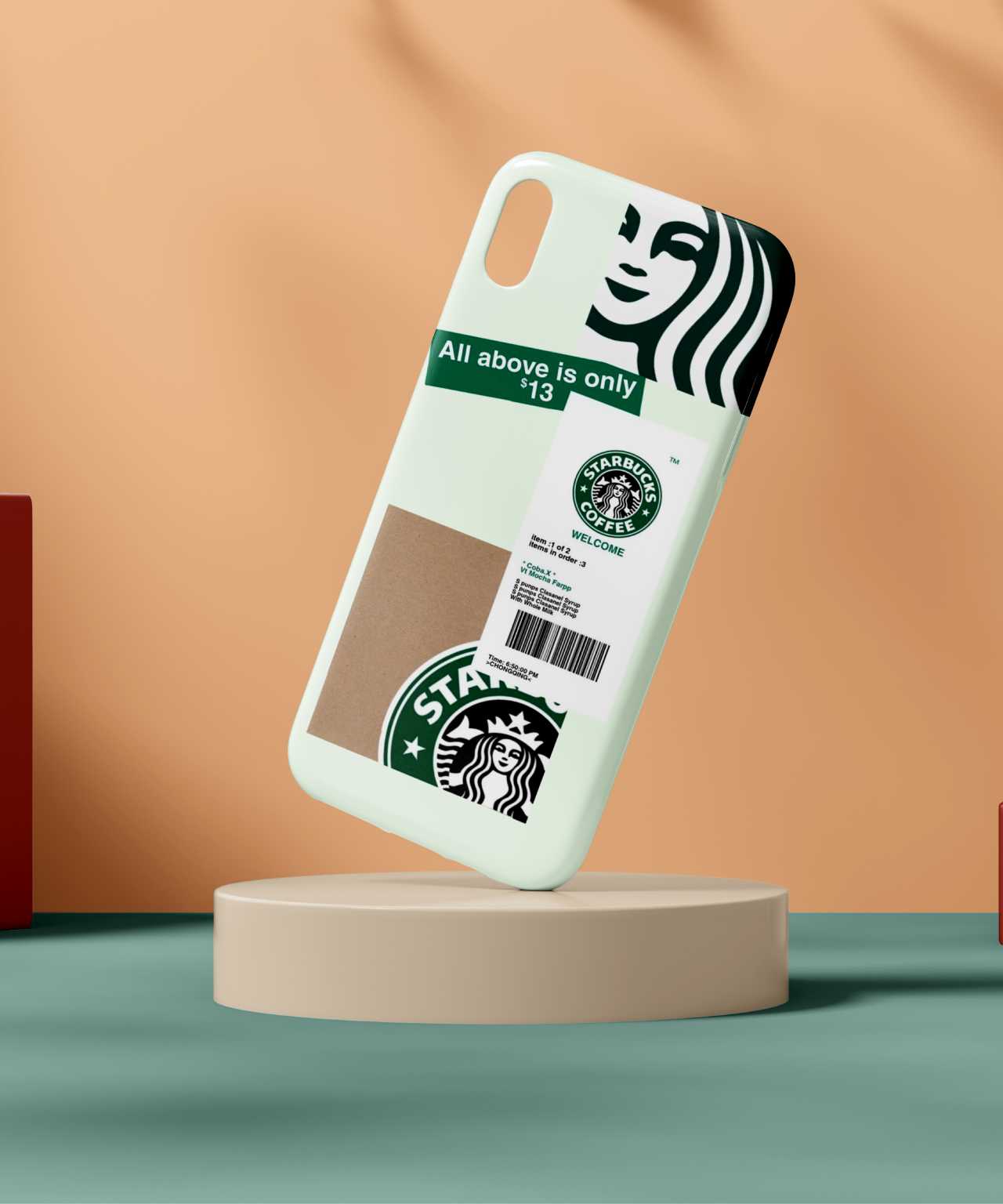 Starbucks Logo & Bill Mobile Case - PopCase