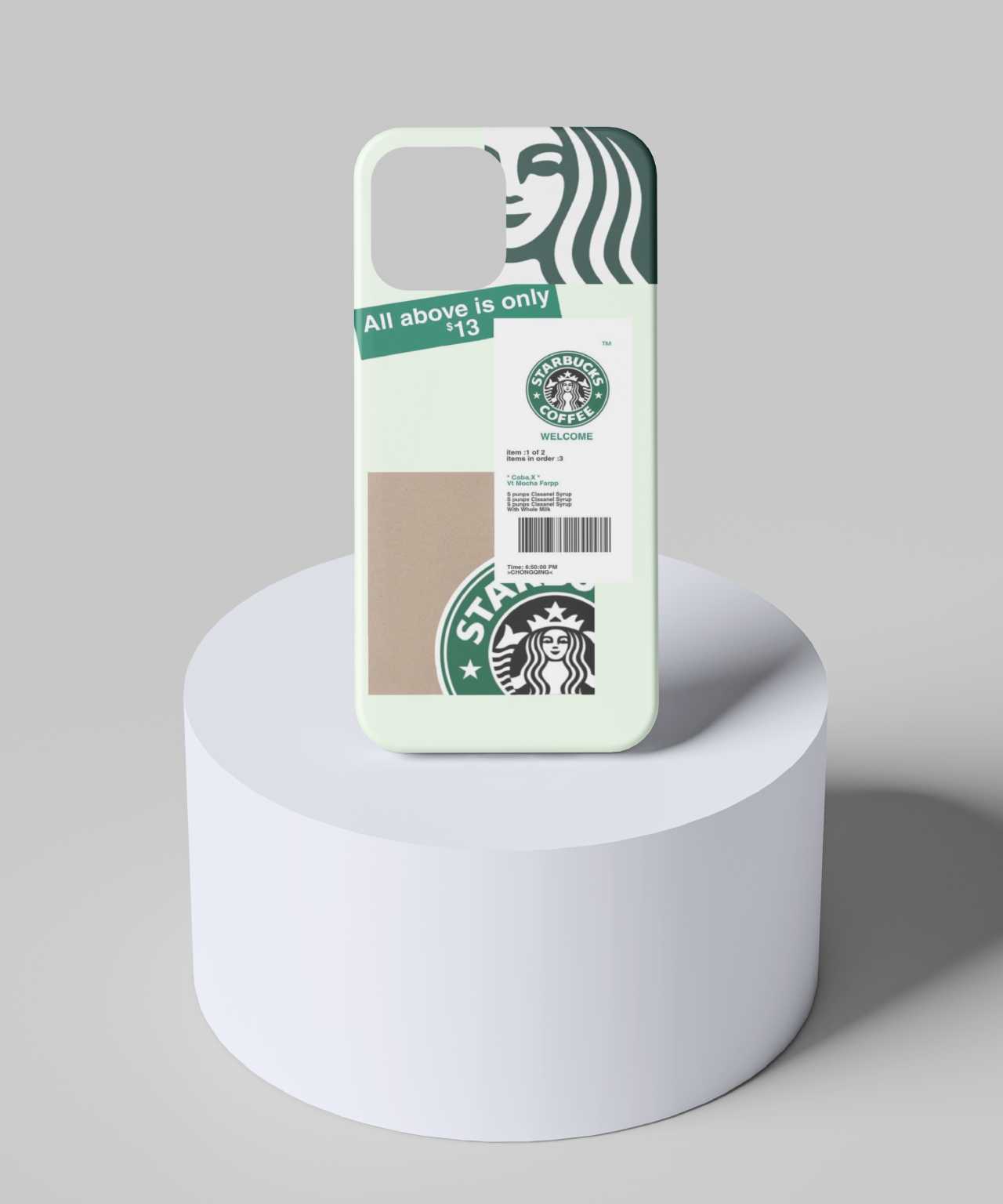 Starbucks Logo & Bill Mobile Case - PopCase