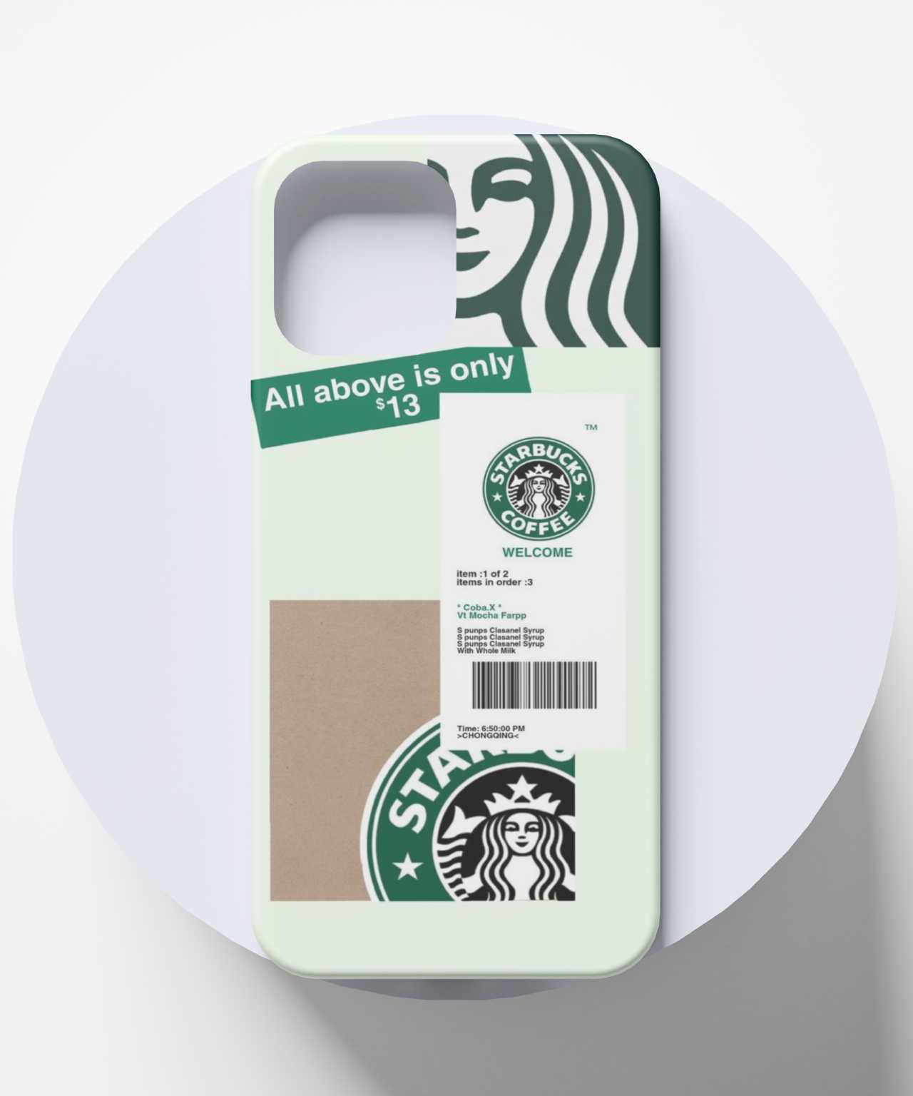 Starbucks Logo & Bill Mobile Case - PopCase