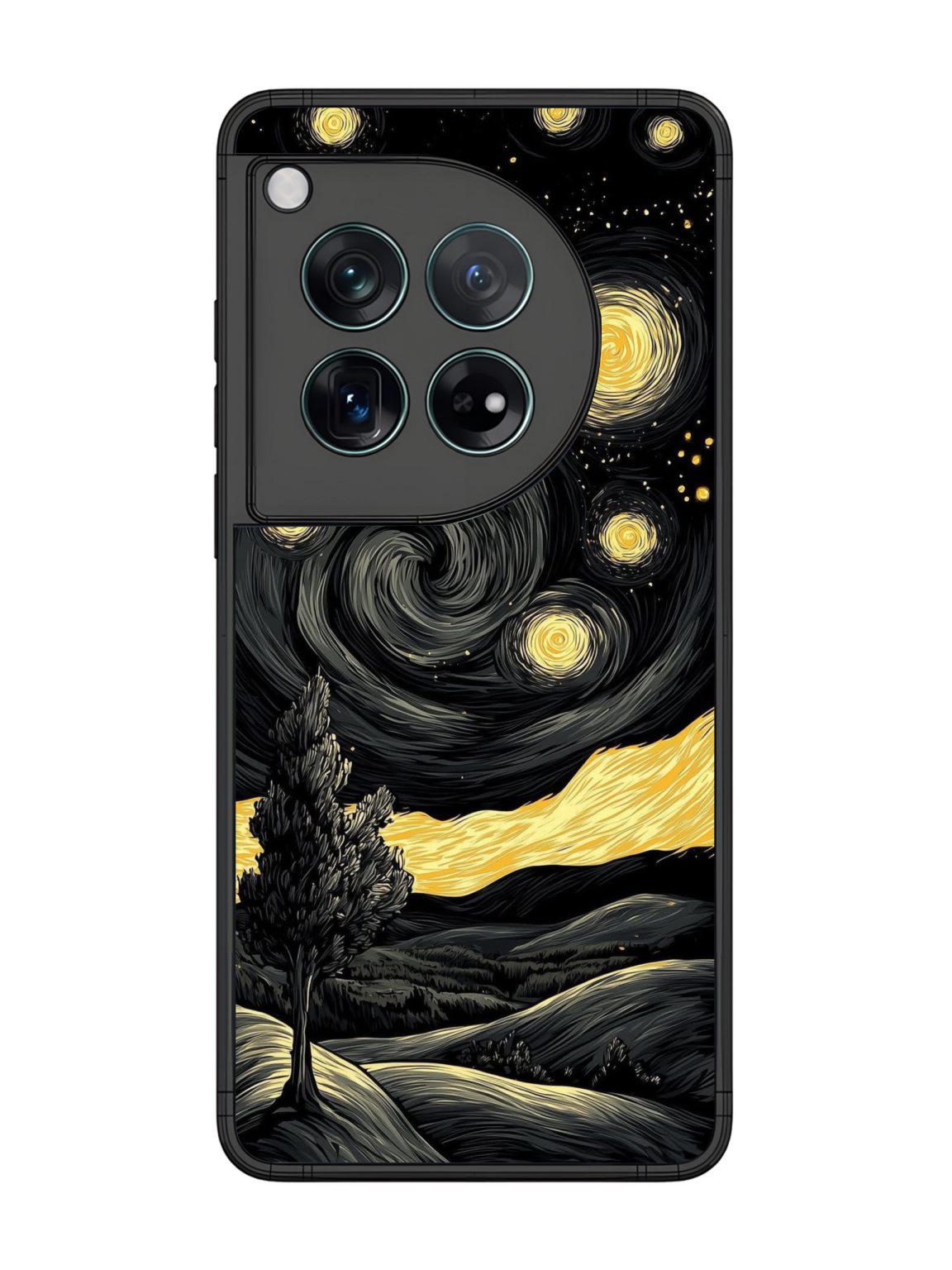 Starry Night in Black Phone Case for OnePlus 12 1