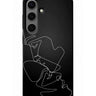 Stylish Abstract Face Line Art Black Samsung s24 plus Case and Cover 1