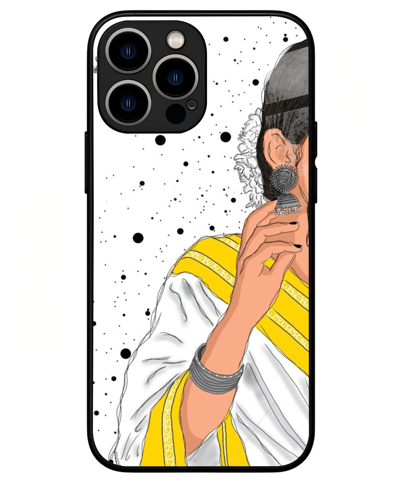 Traditional Kerala Woman Art iphone 13 pro max back cover 1