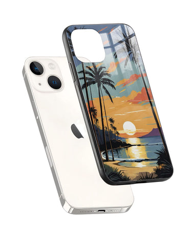 Tropical Beach Sunset Phone Case and Cover 2