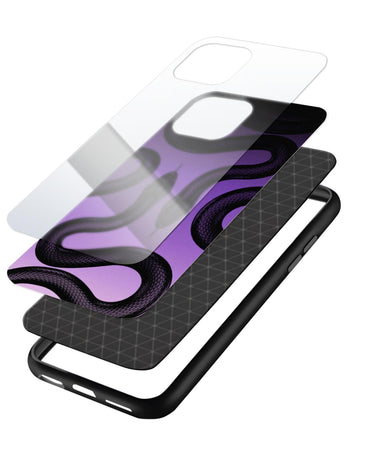 Twin Snakes Purple Gradient Phone Case 3