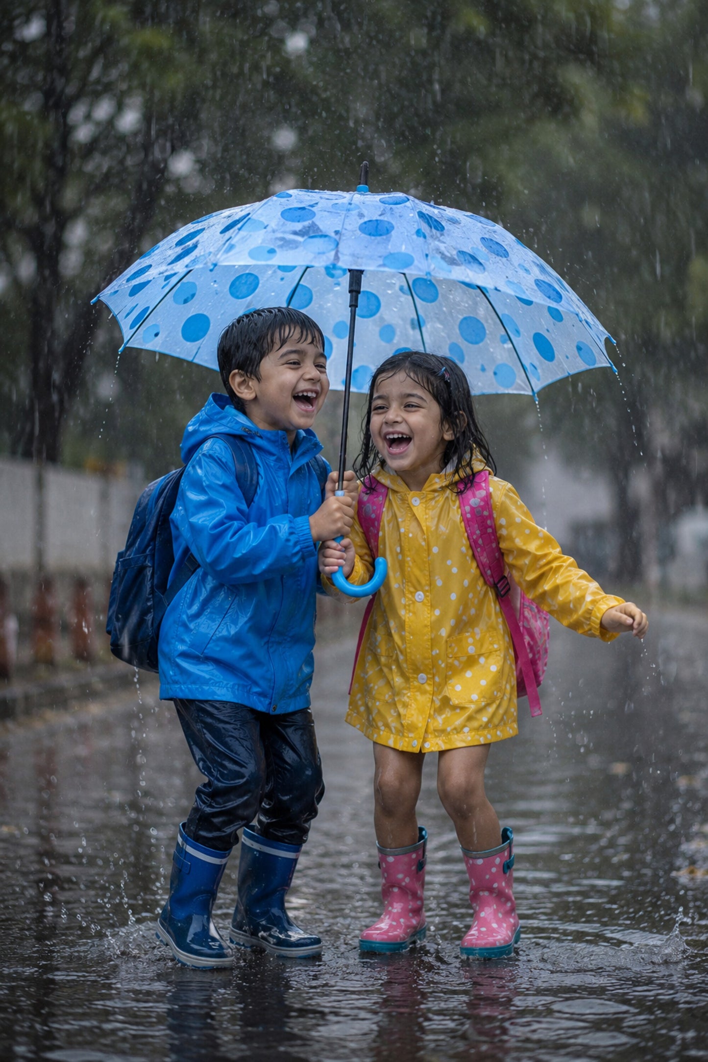 Polka Dot Umbrella India