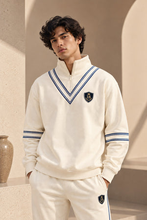 Cricket Ribbed Collar Sweatshirt India – Cric