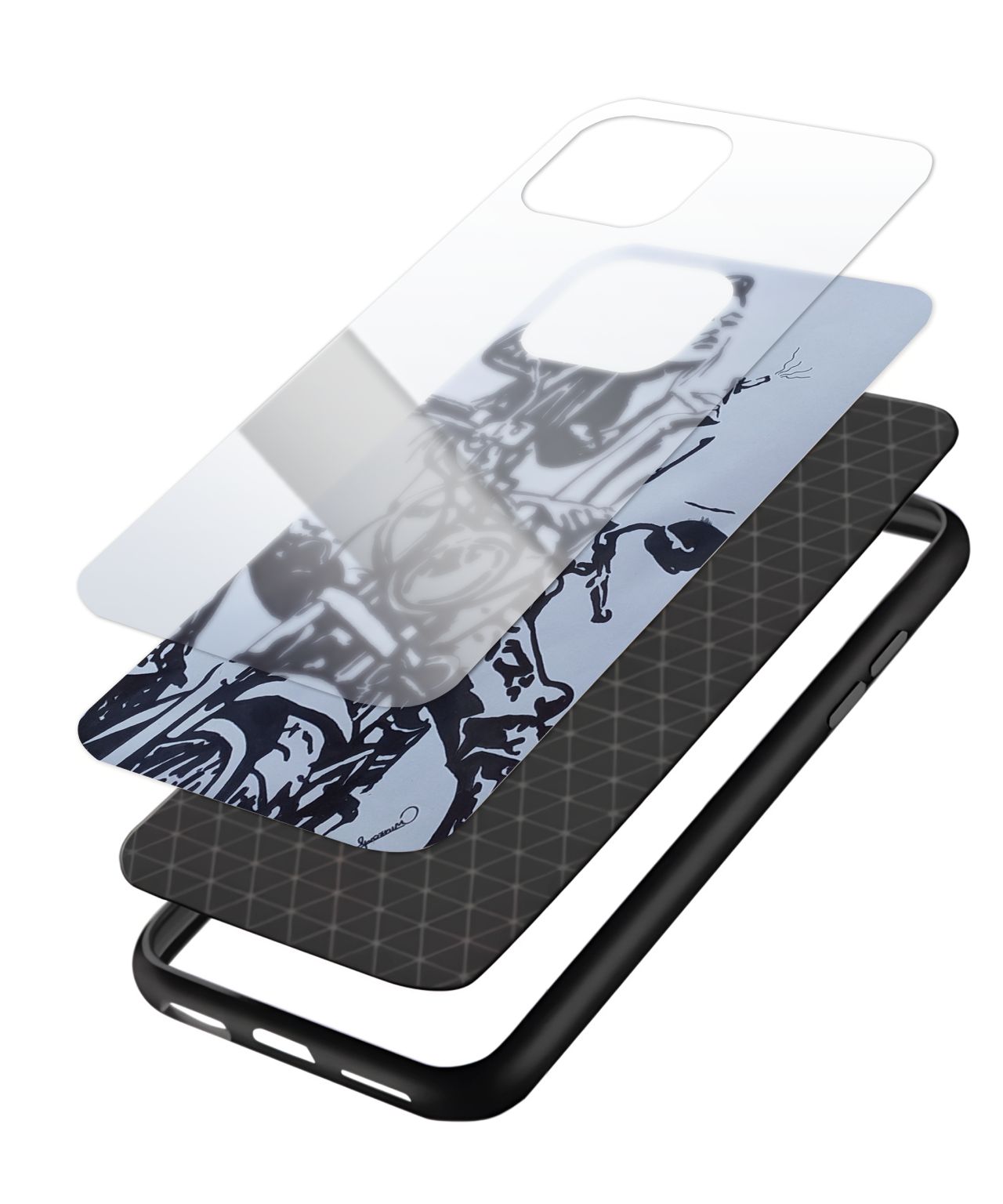 Vibrant Lady Glass Case 4