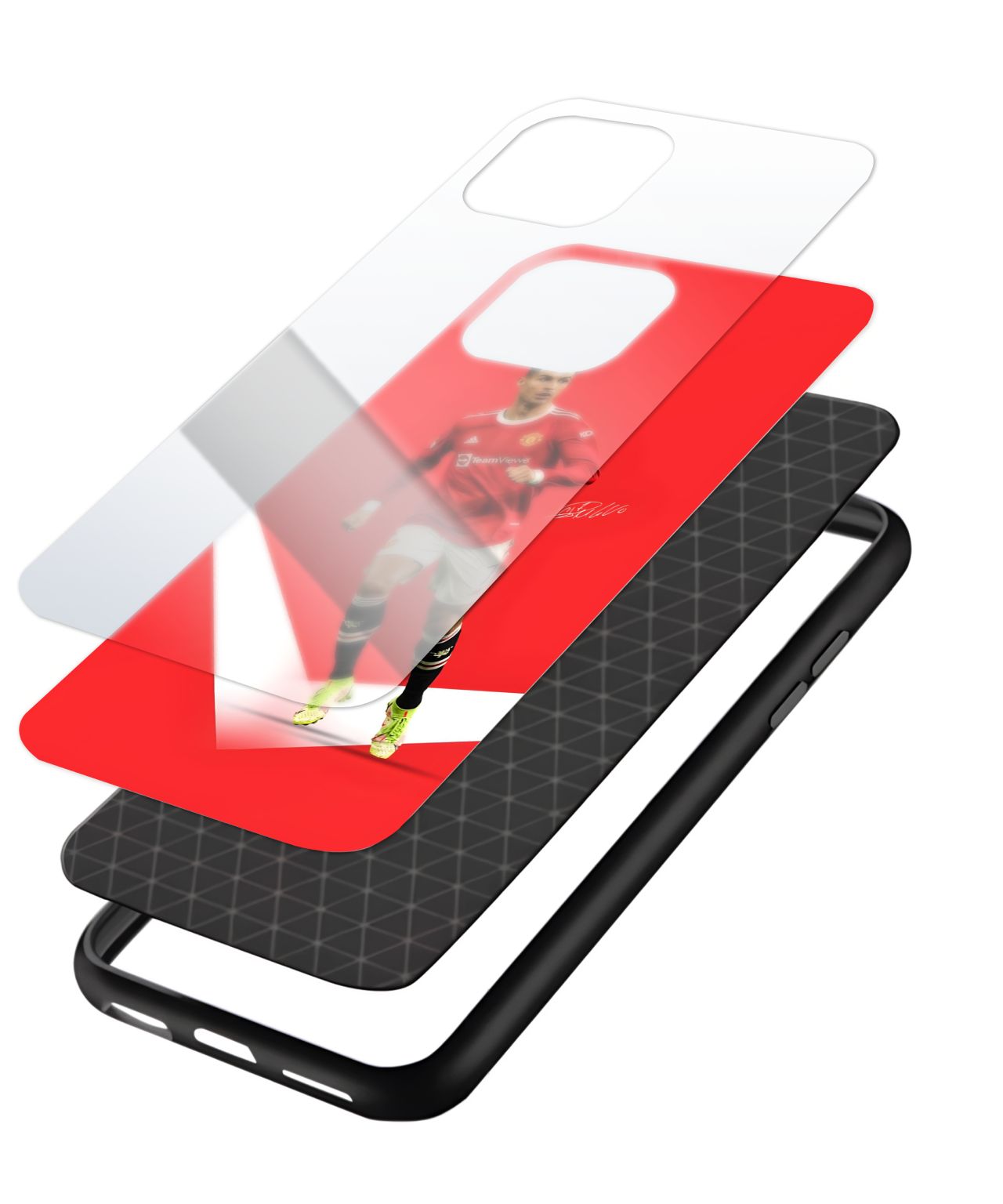 Vibrant Ronaldo Red Phone Case 3