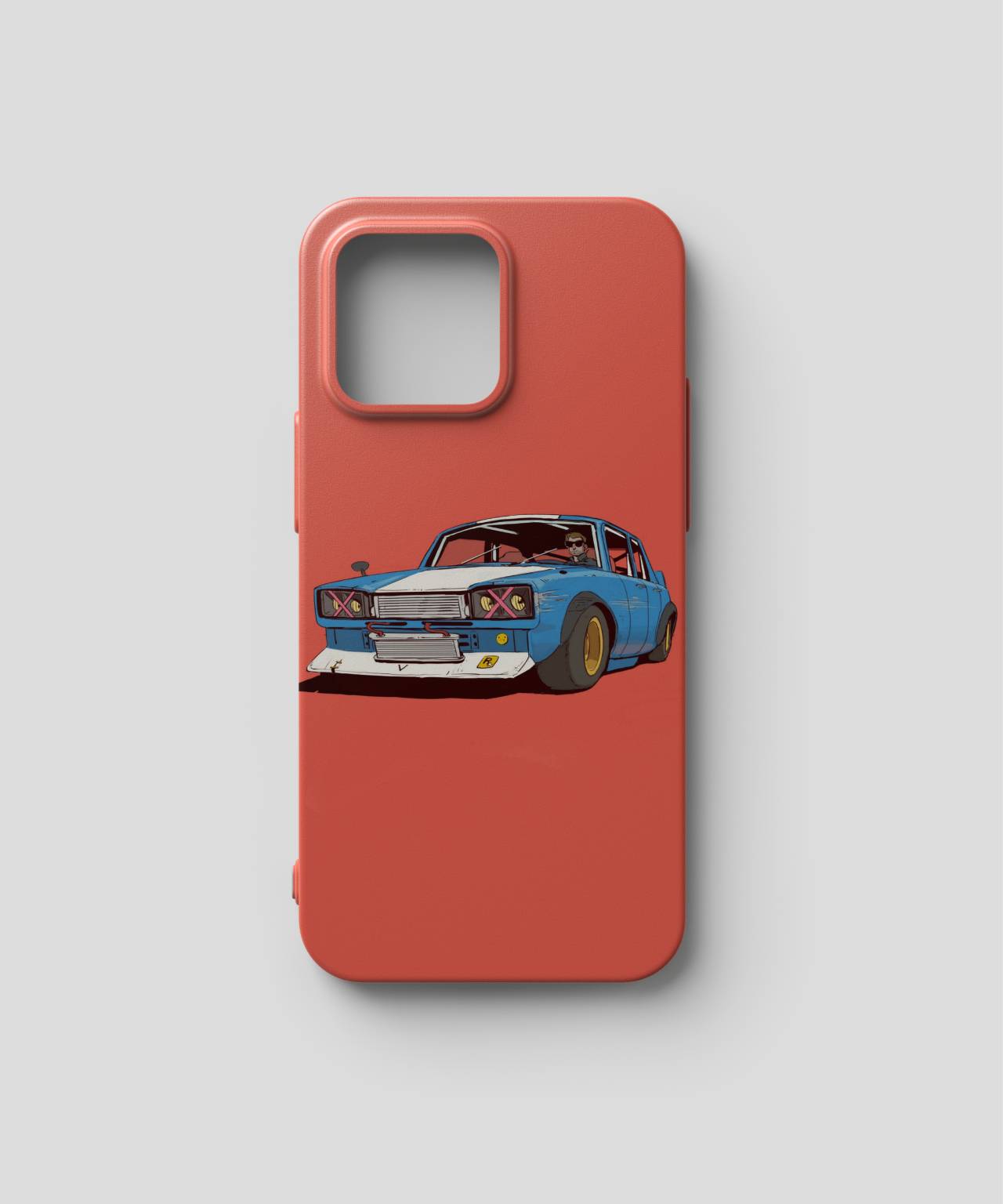 Vintage Blue Racer Mobile Case 3